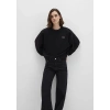 Mavi 1s10490 0 Yaka Kadin Sweat - Siyah