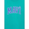 Mavi 6610030 0 Yaka Erkek Cocuk Tshirt - Mint Yesil