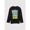 Mavi 6610294 0 Yaka Erkek Cocuk Tshirt - Siyah