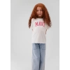 Mavi 7610109 0 Yaka Kiz Cocuk Tshirt - Beyaz