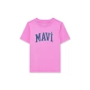 Mavi 7610109 0 Yaka Kiz Cocuk Tshirt - Pembe