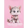Mavi 7610281 0 Yaka Kiz Cocuk Tshirt - Pembe