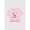 Mavi 7610281 0 Yaka Kiz Cocuk Tshirt - Pembe