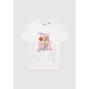 Mavi 7610289 0 Yaka Kiz Cocuk Tshirt - Beyaz