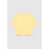 Mavi 7610294 0 Yaka Kiz Cocuk Tshirt - Sari