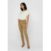 Only 15106662 Genis Yaka Kol Katlamali Kadın Body - Acik Sari