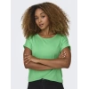 Only 15106662 Genis Yaka Kol Katlamali Kadin Body - Fosforlu Yesil