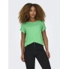 Only 15106662 Genis Yaka Kol Katlamali Kadin Body - Fosforlu Yesil