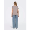 Only 15106662 Genis Yaka Kol Katlamali Kadın Body - Toprak