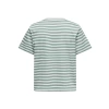 Only 15272227 0 Yaka Yatay Cizgili Kadin Body - Yesil Cizgili