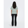 Only 15272227 0 Yaka Yatay Cizgili Kadin Body - Yesil Cizgili