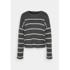 Only 15350243 Cizgili Kadin Sweat - Antrasit Cizgili
