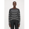 Only 15350243 Cizgili Kadin Sweat - Antrasit Cizgili