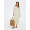 Only 15353117 Yakali Kadin Triko Elbise - Tas