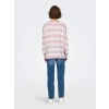 Only 15354092 V Yaka Kadin Triko - Pembe Cizgili