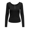Only 15357763 Uzun Kol Kadin Body - Siyah
