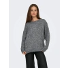 Only 15361348 0 Yaka Kadin Triko - Gri