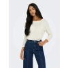 Only 15367602 Uzun Kol Kadin Body - Krem