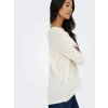 Only 15367602 Uzun Kol Kadin Body - Krem