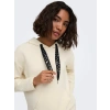 Only 15377809 Kapsonlu Kadin Sweat - Krem