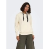 Only 15377809 Kapsonlu Kadin Sweat - Krem