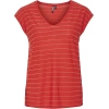 Only Pieces 17078572 Genis Yaka Kolsuz Kadin Body - Kirmizi