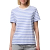 Only Pieces 17140802 0 Yaka Kadin Body - Mavi Cizgili