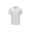 Only&sons 22021769 Yakali Erkek Tshirt - Ekru