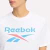 Reebok New Id Reg Tee 0 Yaka Kadin Body - Beyaz