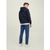 Jack&jones 12216054 Kapsonlu Fermuarli Erkek Sweat - Lacivert