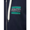 Jack&jones 12216054 Kapsonlu Fermuarli Erkek Sweat - Lacivert
