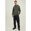 Jack&jones 12216242 Kapsonlu Erkek Sweat - Haki