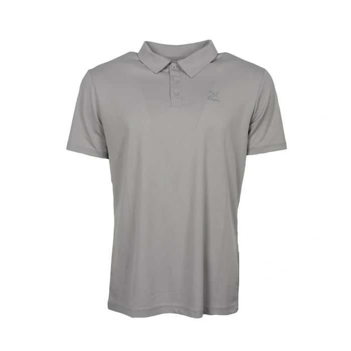 KINETIX 100583095 SN328 OLIVER YAKALI ERKEK TSHIRT - GRI