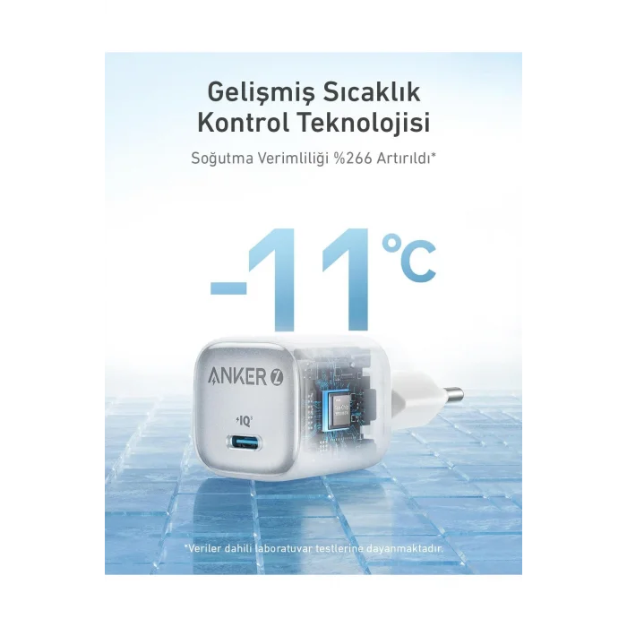ANKER Zolo 20W GAN USB-C Şarj Adaptörü - Beyaz