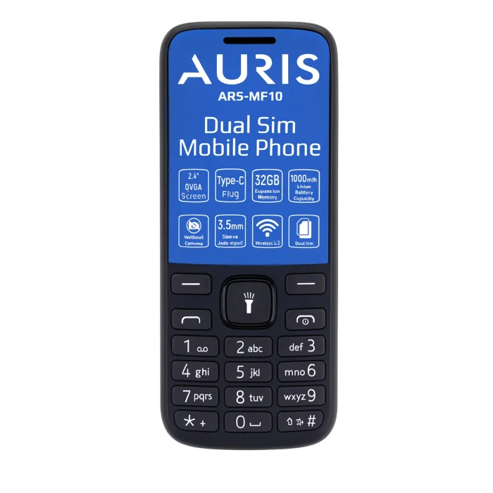 Auris ARS-MF10 Kamerasız Tuşlu Cep Telefonu (Auris Türkiye Garantili)