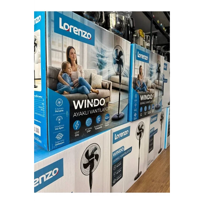 Lorenzo Windo Ayaklı Vantilatör