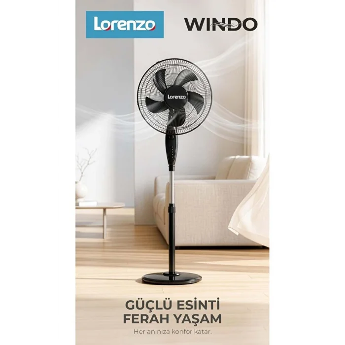 Lorenzo Windo Ayaklı Vantilatör