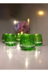 6 Parça Kristal Kesme Renkli Cam Bardak 345 cc