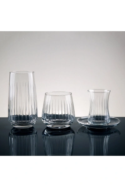 31 Parça 6 Kişilik El Dekor Kesme Cam Su Takımı