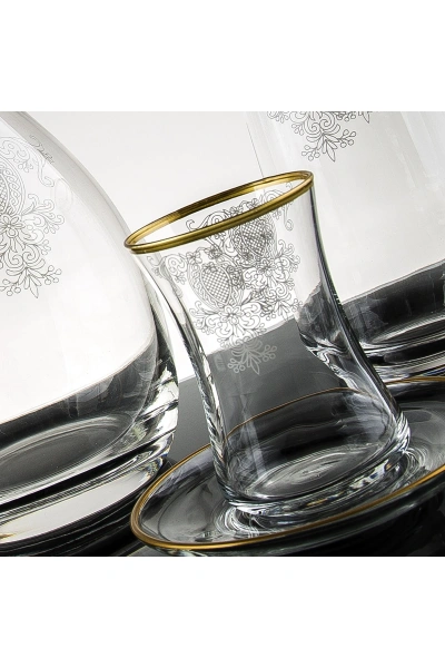 61 Parça 12 Kişilik Sude Gold Cam Su Takımı