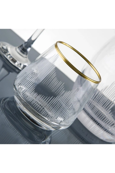 61 Parça 12 Kişilik Gold Yaldız El Dekor Kesme Su Takımı