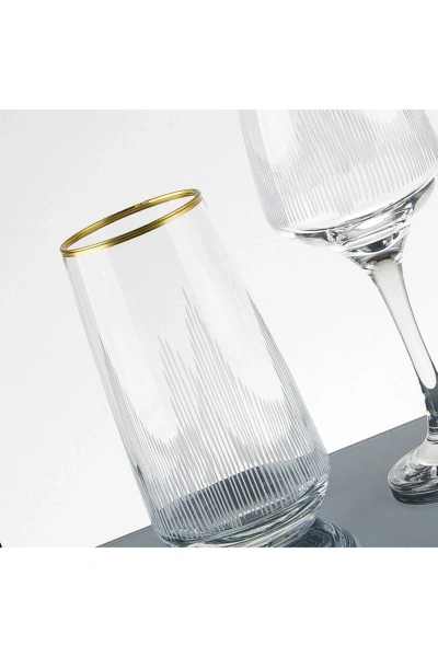 61 Parça 12 Kişilik Gold Yaldız El Dekor Kesme Su Takımı