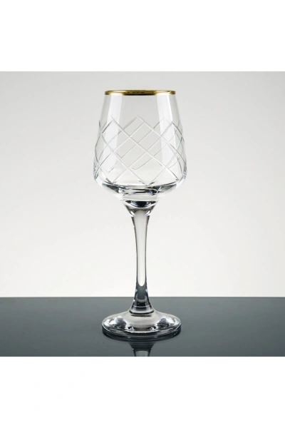 Gold Yaldız El Dekor Kesme Su Takımı 61 Parça 12 Kişilik