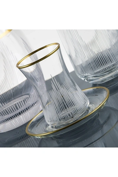 Alev Gold El Dekor Kesme Su Takımı 61 Parça 12 Kişilik