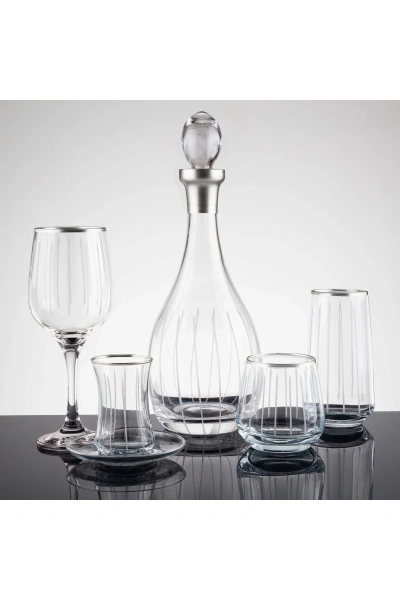 61 Parça 12 Kişilik Çubuk Gümüş El Dekor Kesme Su Takımı