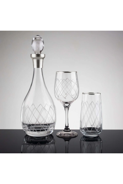 Kare Gümüş El Dekor Kesme Su Takımı 25 Parça 12 Kişilik