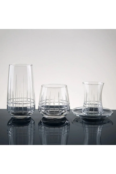 61 Parça 12 Kişilik Ekose El Dekor Kesme Cam Su Takımı???????