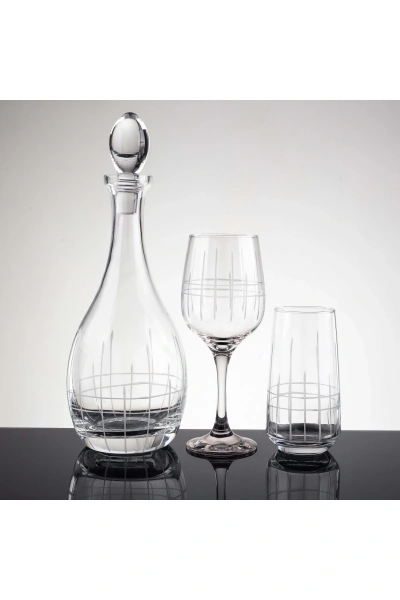 25 Parça 12 Kişilik Ekose El Dekor Kesme Cam Su Takımı