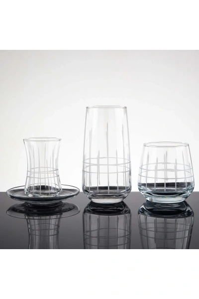 31 Parça 6 Kişilik Çubuk El Dekor Kesme Cam Su Takımı