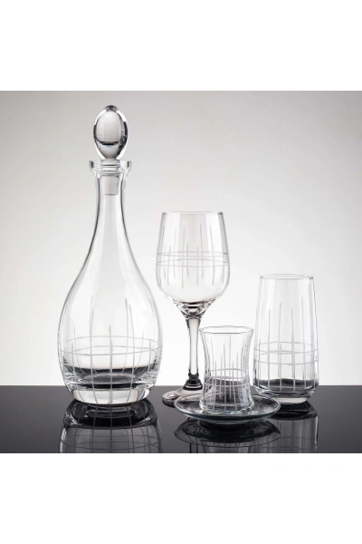 49 Parça 12 Kişilik Çubuk El Dekor Kesme Cam Su Takımı